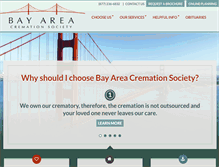 Tablet Screenshot of bayareacremation.com
